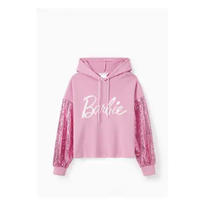 Barbie Outfit Mommy And Me 1pc Cotton Knited Logo Embroidered Sequin Long-sleeve Hoodies