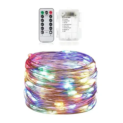 Solar-Powered LED Copper Wire Lights String, Outdoor Yard Decoration