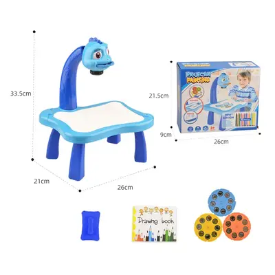 Multifunctional Projector Drawing and Writing Desk for Kids with Sound Effects and Detachable Ro