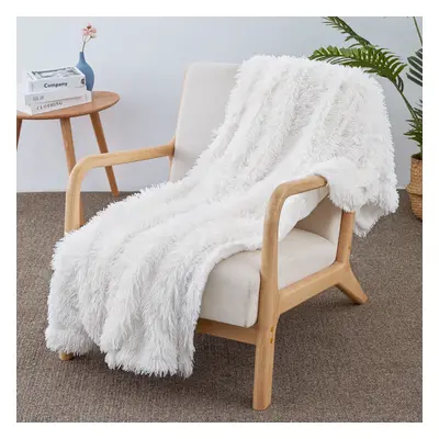 Premium White PV Fleece Blanket - Ultra-Soft, Durable, Machine-Washable - Perfect for Home Comfo