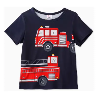 Toddler Boy Vehicle Print Short-sleeve Tee