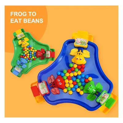 Multiplayer Frog Swallowing Bead Game - Interactive Tabletop Toy