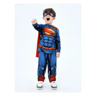 Justice League 3-piece Toddler Boy Super Heroes Cosplay Costume Set with Cloak and Face Mask