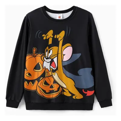 Tom and Jerry Family matching Halloween Pumpkin Long-sleeve Top