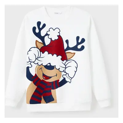 Christmas Family Matching Fun Quirky Reindeer Graphic Tops