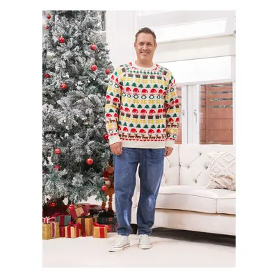 Christmas Family Matching Allover Christmas Pattern Long Sleeves Sweater