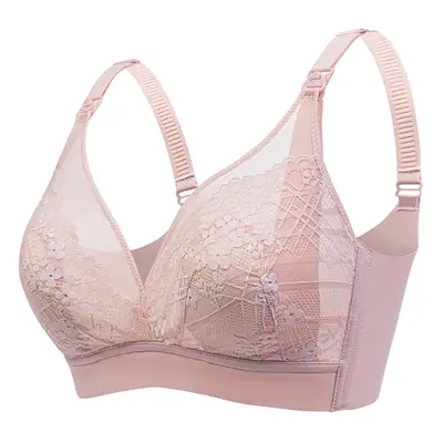 Front-Opening Lace Nursing Bra with Bunny Ears for Pregnant Women