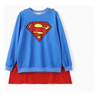 Justice League Family matching Cosplay Costume Superman/Wonder woman Logo Print Long-sleeve Swea