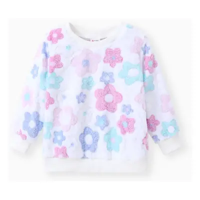 Toddler Girl Floral Sweatshirt/Top