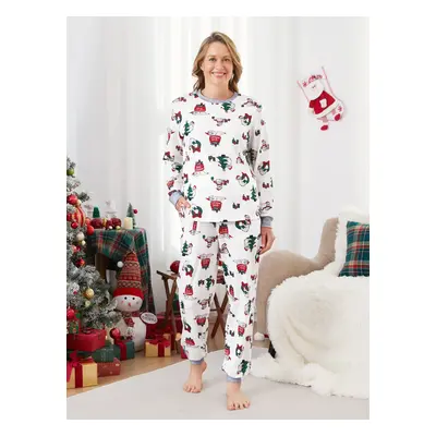 Christmas Pajamas Family Matching Cutie Sloths Pattern Long Sleeves Pajamas Sets