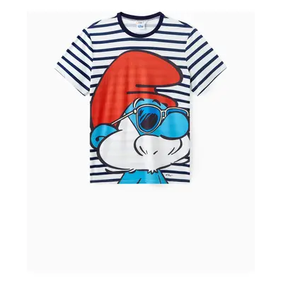 The Smurfs Family Matching Naia™ Character & Stripe Print Short-sleeve Dresses and T-shirts Sets