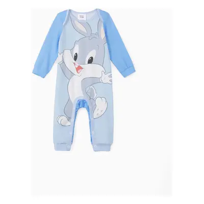 Looney Tunes Baby Boy/Girl Cartoon Animal Print Long-sleeve Naia™ Jumpsuit