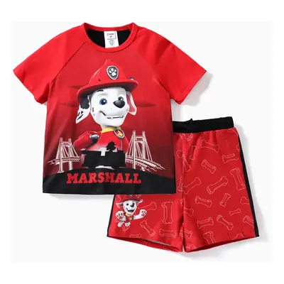 Paw Patrol Toddler Boys/Girls 2pcs Character Print Cotton T-shirt with Shorts Sporty Set