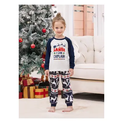 Christmas Pajamas Raglan Sleeves Santa I Can Explain Theme Matching for Family