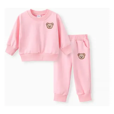 Baby/Toddler Girl/Boy Clothes 2pcs Bear Style Sweatshirt and Pants Set