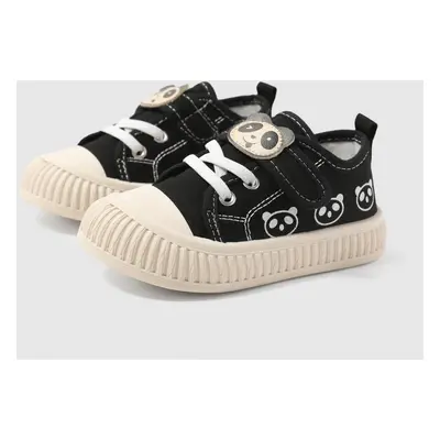 Toddler/Kids Casual Panda Pattern Velcro Canvas Shoes