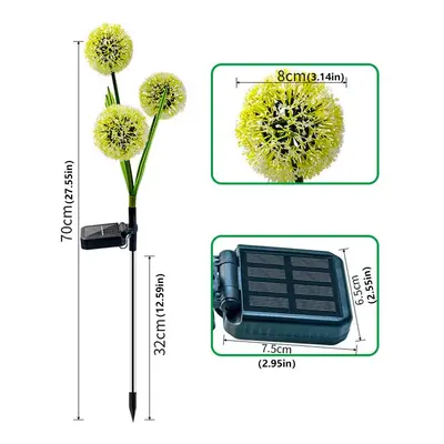 Outdoor Solar-Powered Onion Flower Light for Yard, Park, and Lawn Decoration