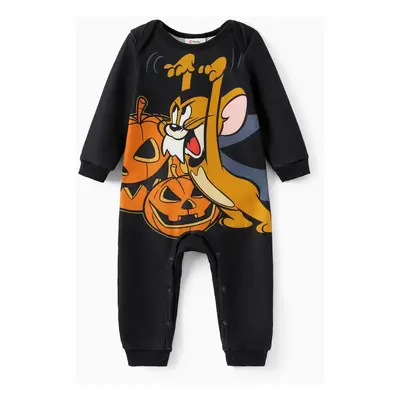 Tom and Jerry Family matching Halloween Pumpkin Long-sleeve Top