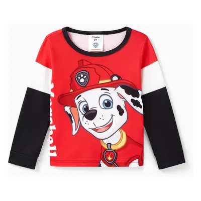 PAW Patrol Toddler Girl/Boy Skye Chase Rubble Marshall Colorblock Long-sleeve Tee