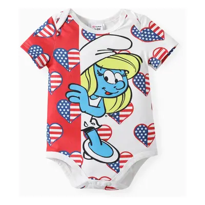 The Smurfs Baby Girls/Boys Independence Day 1pc Character Print Onesie