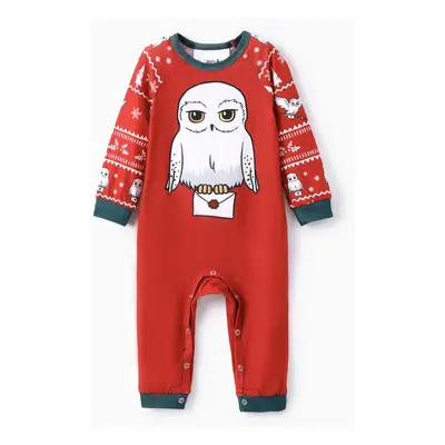 Harry Potter Family matching Christmas Owl Pattern Pajama Set (Flame Resistant)