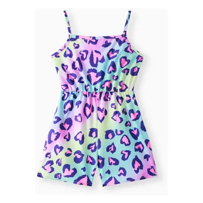 Toddler Girl Allover Leopard Print Slip Romper