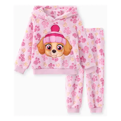 PAW Patrol Toddler Girl 2pcs Skye Chase Fleece Hoodie with Pants Set