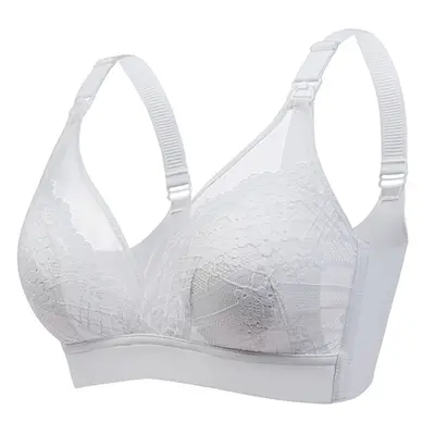 Front-Opening Lace Nursing Bra with Bunny Ears for Pregnant Women