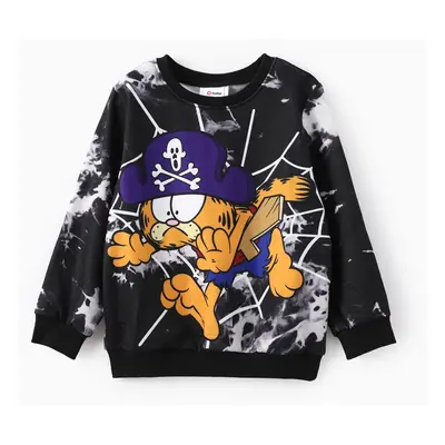 Garfield Family Matching Halloween Pirate Spider Web Tye-die Sweatshirt/Jumpsuit