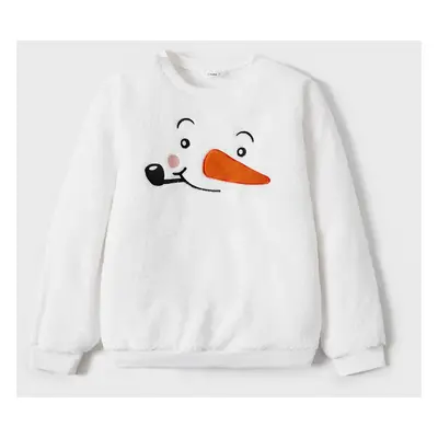 Christmas Family Matching Snowman Fleece Tops