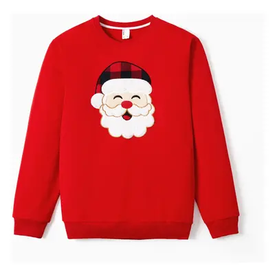 Christmas Tops Family Matching Santa Claus Long Sleeves Red Sweatshirt/Romper