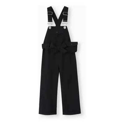 Toddler Girl Fashionable Pocket Overalls