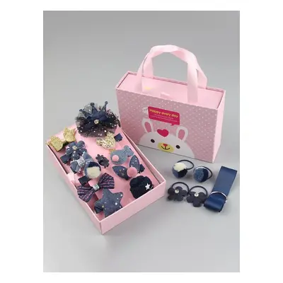 18pcs/set Multi-style Hair Accessory Sets for Girls (The opening direction of the clip is random