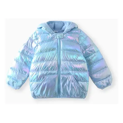 Toddler Boy/Toddler Girl 3D Ear Design Metallic Quilted Cotton-Padded Jacket