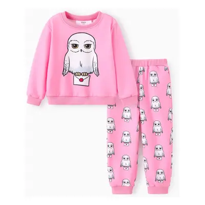 Harry Potter Toddler/Kid gril 2pcs Owl Pattern Top And Pants Set