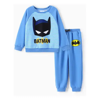 Justice League Toddler/Kid Boy 2pcs Batman Striped Top And Pants Set