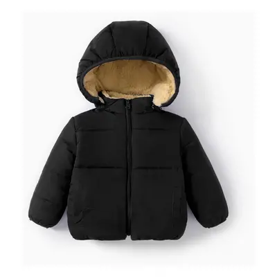 Toddler Boy/Toddler Girl Fleece-lining Cotton-Padded Jacket