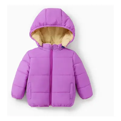 Toddler Boy/Toddler Girl Fleece-lining Cotton-Padded Jacket