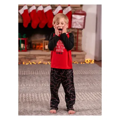 Christmas Letter Print Family Matching Pajamas Sets