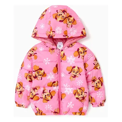 PAW Patrol Toddler Girl/Boy Skye Chase Rubble Long-sleeve Hooded Quilted Puffer Jacket