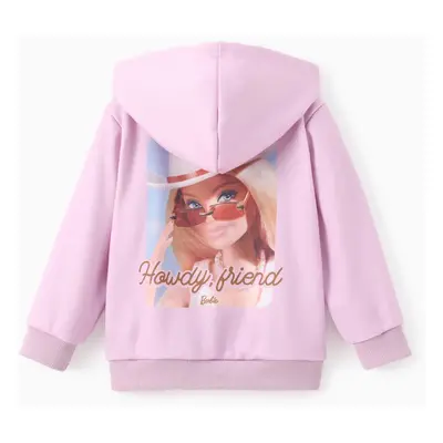 Barbie Outfit Toddler/Kid Girl 1pc Character Pattern Long-sleeve Hooded Zipper Jacket