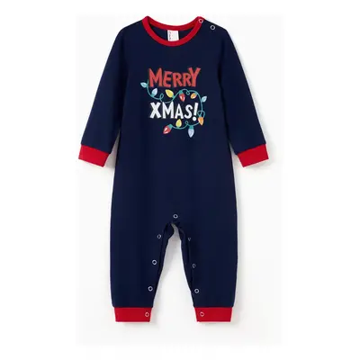 Christmas Pajamas Family Matching Merry Christmas Xmas Light Pajamas Sets