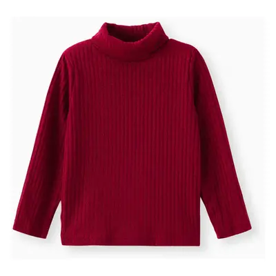 Toddler Boy/Girl Turtleneck Textured Tee