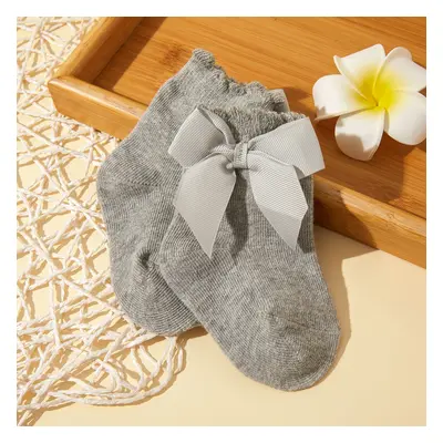 Baby / Toddler/ Kid Bowknot Decor Solid Color Socks