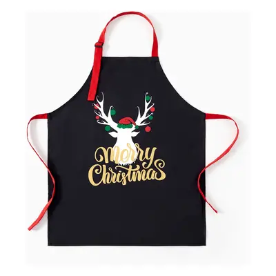 Matching Kitchen Apron for Family Cookie Making Crew Aprons Christmas Reindeer Pattern Waterproo