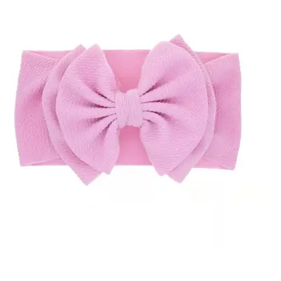 Pure Color Double Layer Bow Headband for Girls