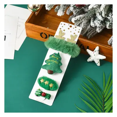 4-pack Toddler/kids Christmas gift hairpin brooch hair accessories set