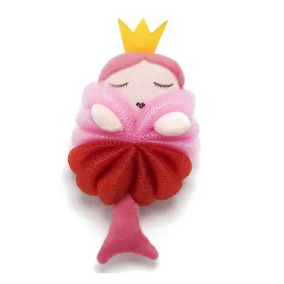 Single Pack Children's Bath Ball - Cute Cartoon Mermaid Bath Sponge for Babies