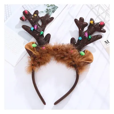 Christmas Antler Hair Glow Headband Party Dressup for Children