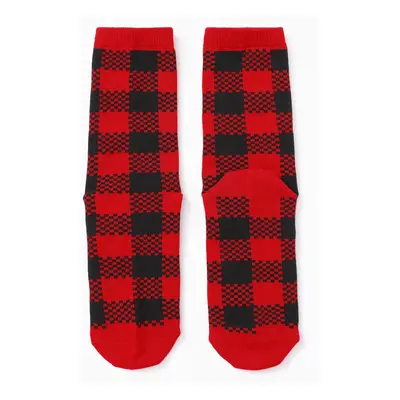 Christmas Socks Family Matching Classic Red&Black Plaid Socks